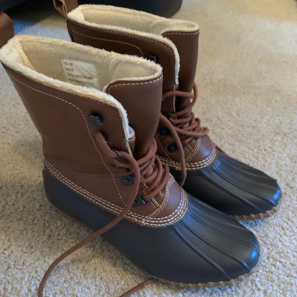 Brown Rain Boot